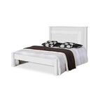 Cama De Casal Riviera 100% Mdf 149201 Branco - Gabrielli Móve