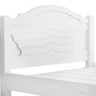 Cama De Casal Rustica Branca Master Fênix Com Colchão Casal H