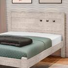Cama De Casal Simples Paola Ii Avelã Madeira Framar Com Colch