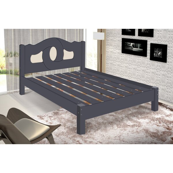 Cama De Casal Tradicional Siena Chumbo/off White