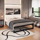 Cama De Casal Turca Em Ferro Para Colchão Box  Preto