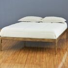 Cama De Ferro Estrado Queen - Pátina Envelhecido