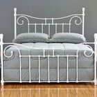 Cama De Ferro Francesa Casal Comum - Branca