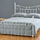 Cama De Ferro Francesa Viúva - Branca