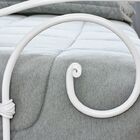 Cama De Ferro Francesa Viúva - Branca