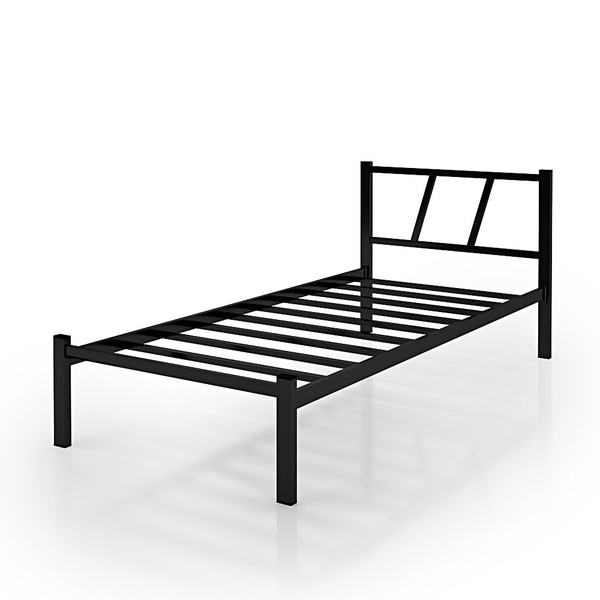 Cama De Ferro Helena Para Dormitório Preto