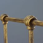 Cama De Ferro Luísa King - Sem Desenho Da Peseira - Pátina En