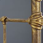 Cama De Ferro Luísa King - Sem Desenho Da Peseira - Pátina En