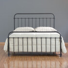 Cama De Ferro Patente Casal Comum - Preto Fosco