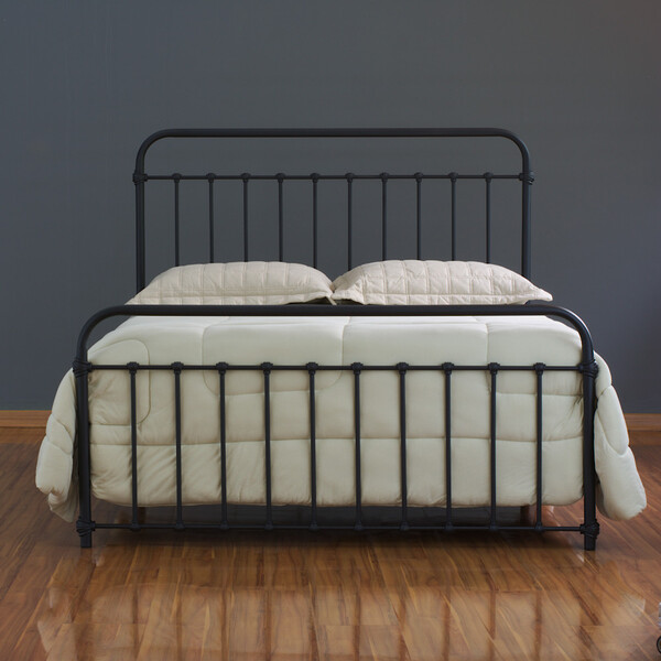 Cama De Ferro Patente Viuva - Preto Fosco