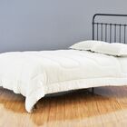 Cama De Ferro Patente Viuva - Sem Peseira -  Preto Fosco