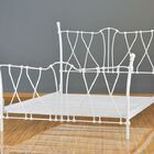 Cama De Ferro Princesa Queen - Branca