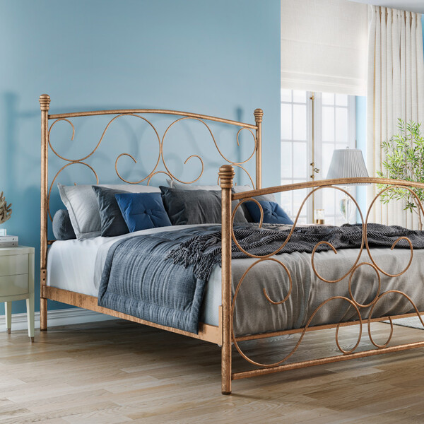 Cama De Ferro Sensação Queen Size