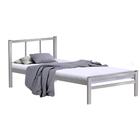 Cama De Ferro Solteiro Cinza 0.78