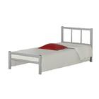 Cama De Ferro Tubular Solteiro Resistente Com Colchão Laís 88
