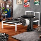 Cama De Ferro Vintage Solteiro 0.78 Branca Jane Shop Jm