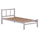 Cama De Ferro Vintage Solteiro 0.78 Cinza Jane Shop Jm
