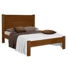 Cama De Madeira Maciça Casal Rustica Lara Imbuia Atraente