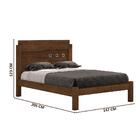 Cama De Mdf Casal Leticia Malbec Framar