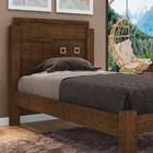 Cama De Mdf Solteiro Com Colchão Leticia Malbec Framar