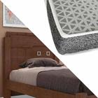 Cama De Mdf Solteiro Leticia Chocolate Framar Com Colchão Pro