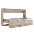 Cama De Parede Solteiro Lucy Amarula Com Colchão