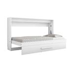 Cama De Parede Solteiro Lucy Branca Com Colchão