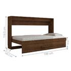 Cama De Parede Solteiro Lucy Malbec