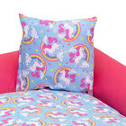 Cama De Pet Impermeável Grande Azul Estampada 75cm X 75cm X 1