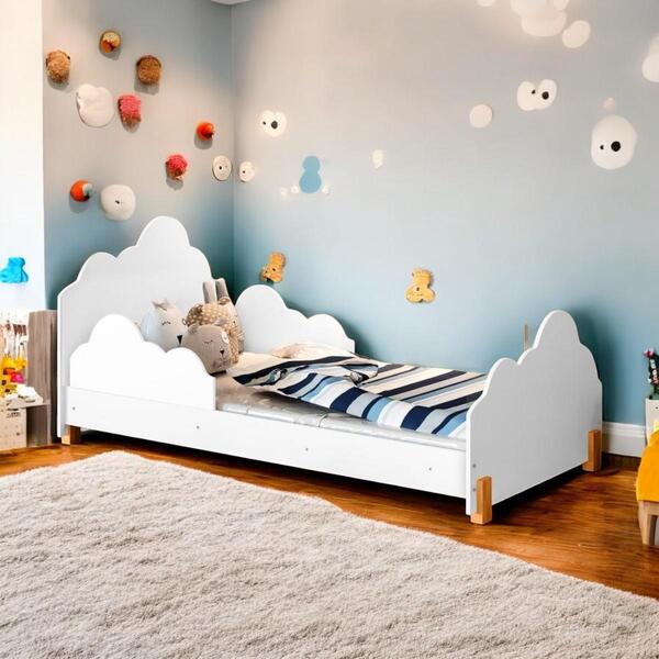 Cama De Princesa Montessori Luara Branco E Mel