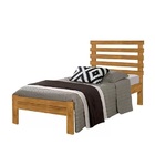 Cama De Solteiro 0.90 Rebeca Imbuia - Atraente Móveis