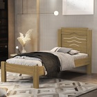 Cama De Solteiro 0.90 Sofia Freijó/off White – Vj Móveis