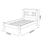 Cama De Solteiro 100% Mdf 117x95,8cm Marina Mocaccino