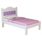 Cama De Solteiro 107,5cm X 94cm Alice Branco/lilás