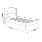 Cama De Solteiro 107,5cm X 94cm Alice Branco/lilás