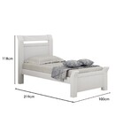 Cama De Solteiro 144 Móveis Valverde Neve