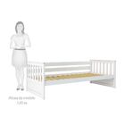 Cama De Solteiro 2100 Madeira Maciça Mission Branco - Arbol