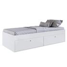 Cama De Solteiro 80cm Com 4 Portas Tókio A05 Branco - Mpozena
