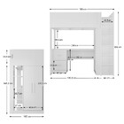 Cama De Solteiro Alta 2 Portas 2 Gavetas Branco 8298 - Foscar