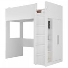 Cama De Solteiro Alta 2 Portas Branco 8297 - Foscarini