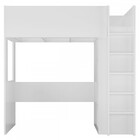 Cama De Solteiro Alta 2 Portas Branco 8297 - Foscarini