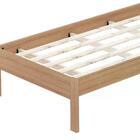 Cama De Solteiro Amendoa/branco Cm8004 - Tecno Mobili