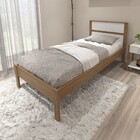Cama De Solteiro Amendoa/branco Cm8004 - Tecno Mobili