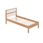 Cama De Solteiro Amendoa/branco Cm8004 - Tecno Mobili