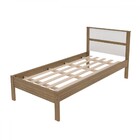 Cama De Solteiro Amendoa/branco Cm8004 - Tecno Mobili