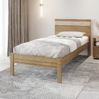 Cama De Solteiro Amendoa/branco Cm8010 - Tecno Mobili