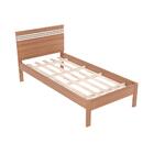 Cama De Solteiro Amendoa/branco Cm8010 - Tecno Mobili