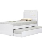 Cama De Solteiro Bibox Luiza Branco – Vitamov