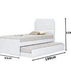 Cama De Solteiro Bibox Luiza Branco – Vitamov
