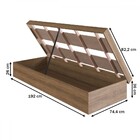 Cama De Solteiro Bogotá Com Baú Mel - Art In Móveis